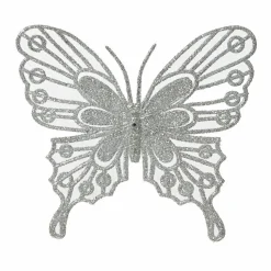KAEMINGK Lot de 2 papillons (H11 cm) Fanny Argent Online