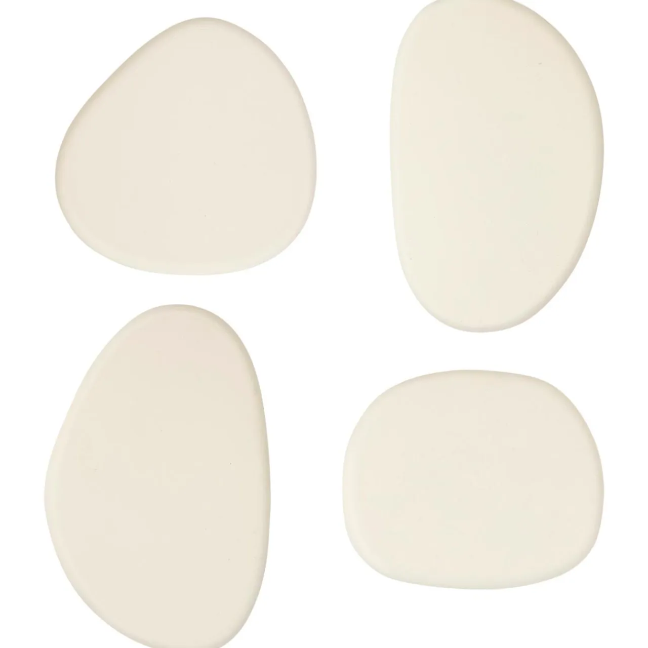 Atmosphera, cru017dateur d'intu017drieur Lot de 4 patères murales bois (H10 cm) Karen Ivoire