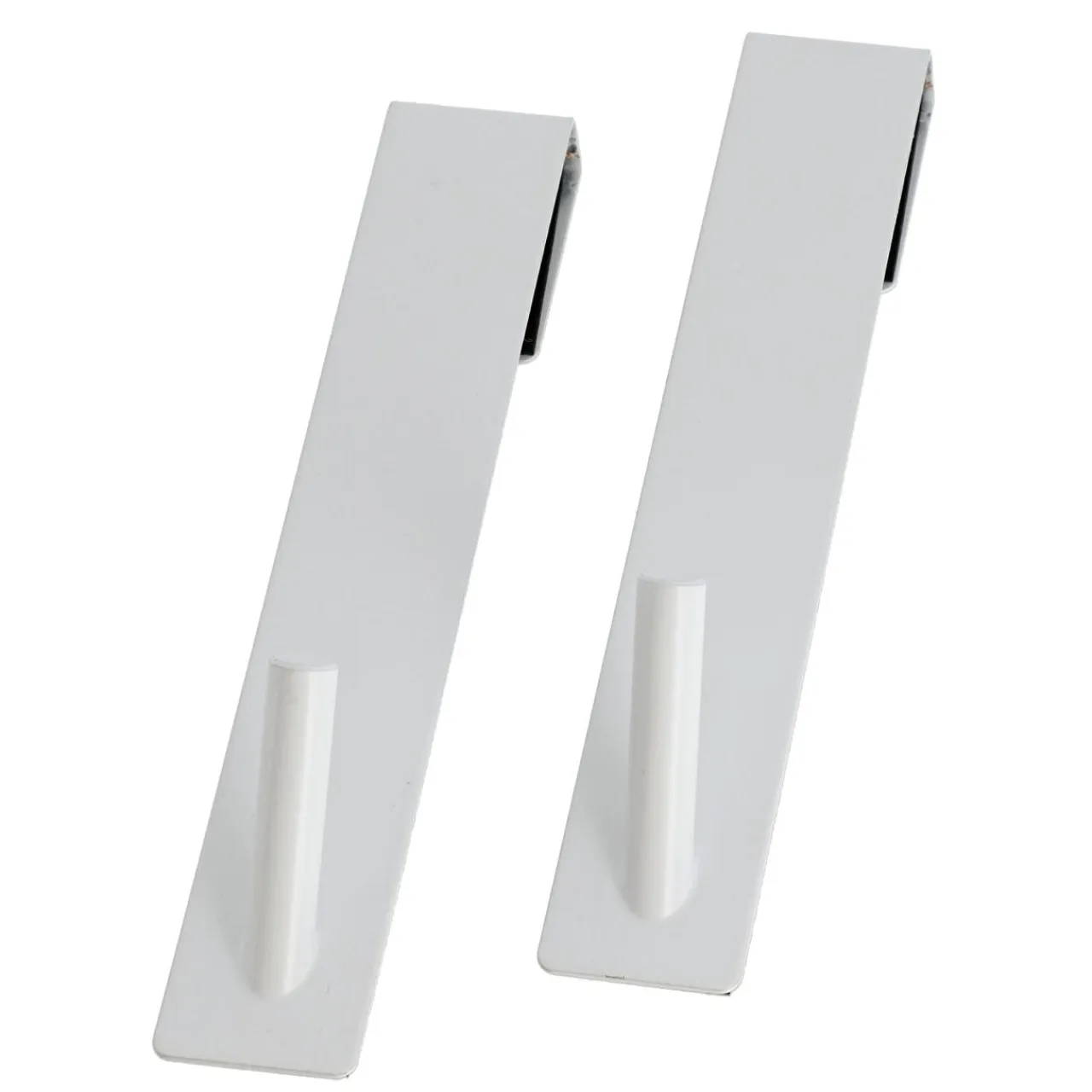 TENDANCE Lot de 2 patères à suspendre spécial paroi de douche (H18 cm) Blanc Outlet