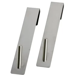 TENDANCE Lot de 2 patères à suspendre spécial paroi de douche (H18 cm) Chrome Argent Sale
