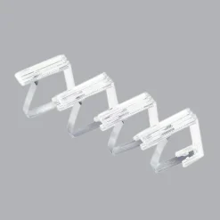 DOUCEUR D'INTERIEUR Lot de 4 pinces pour nappe Simple Transparent Outlet