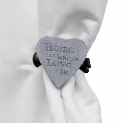 LUANCE Lot de 2 pinces rideau Amore blanc Gris Discount