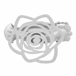 LUANCE Lot de 2 pinces rideaux Lina hes Blanc Discount