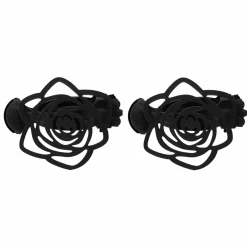 LUANCE Lot de 2 pinces rideaux Lina es Noir Clearance