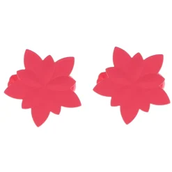 LUANCE Lot de 2 pinces rideaux Nymphéas Rose Fuchsia New