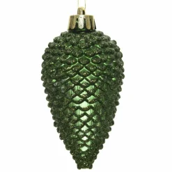 KAEMINGK Lot de 6 pommes de pin à suspendre (H8 cm) Alpine Vert sapin New