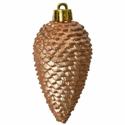 KAEMINGK Lot de 6 pommes de pin à suspendre (H8 cm) Alpine Rose pétillant Hot