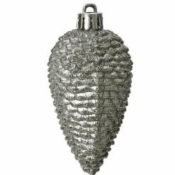 KAEMINGK Lot de 6 pommes de pin à suspendre (H8 cm) Alpine Gris marbre Clearance