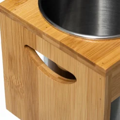 5 Five Simply Smart Lot de 2 pots à ustensiles Siao Inox et bambou Naturel Hot