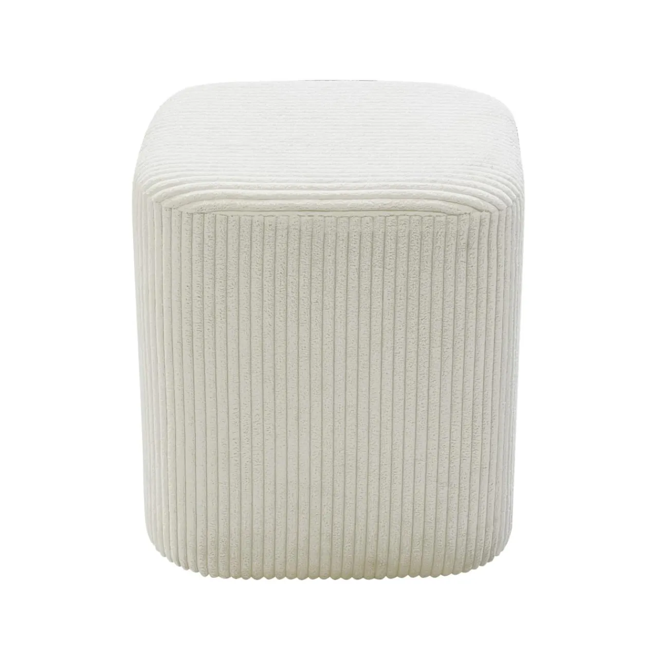 EMINZA Lot de 2 poufs velours (H 38 cm) Shan Beige Online