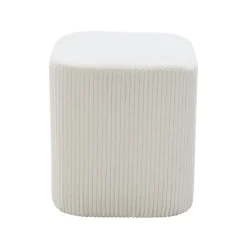 EMINZA Lot de 2 poufs velours (H 38 cm) Shan Beige Online