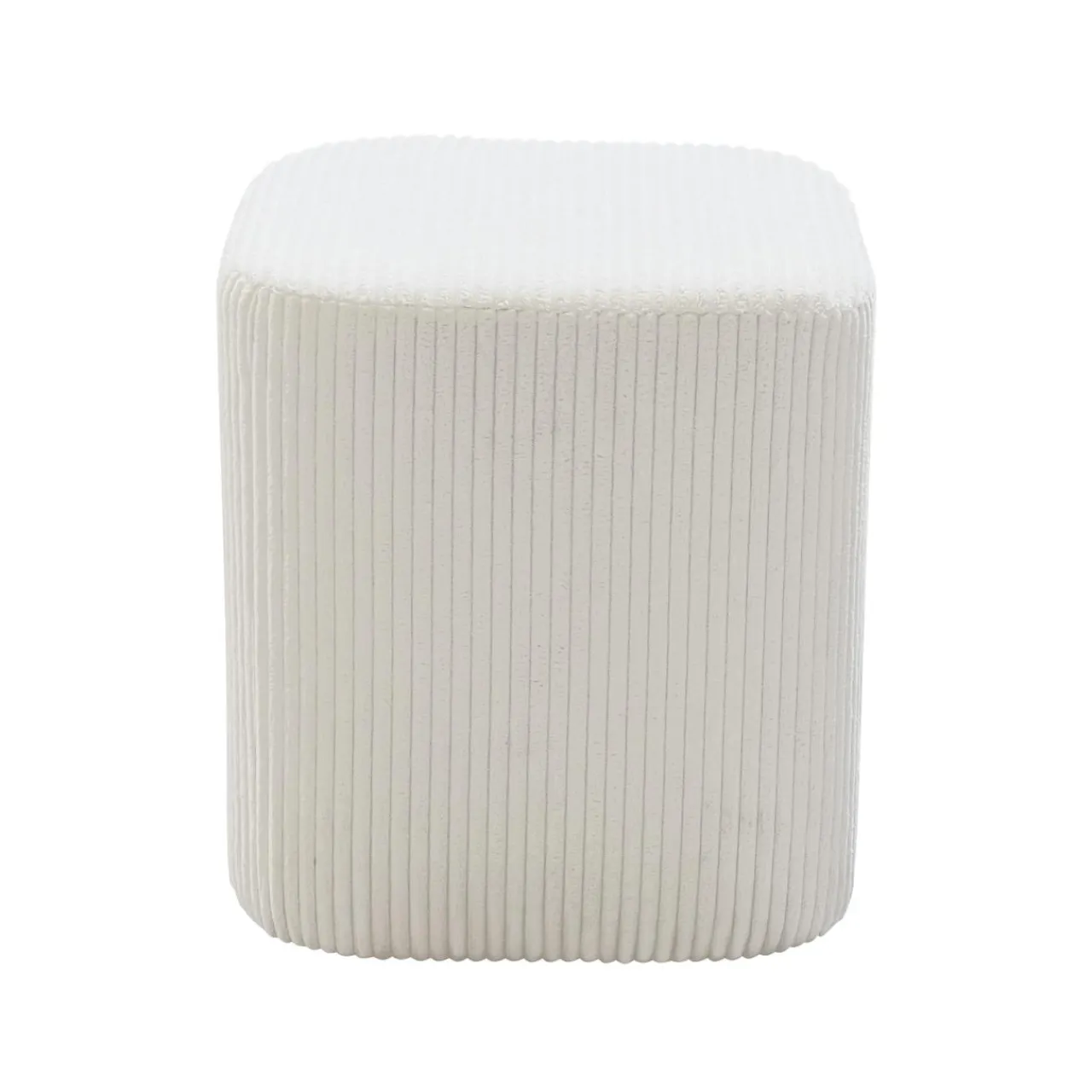 EMINZA Lot de 2 poufs velours (H 38 cm) Shan Beige Online