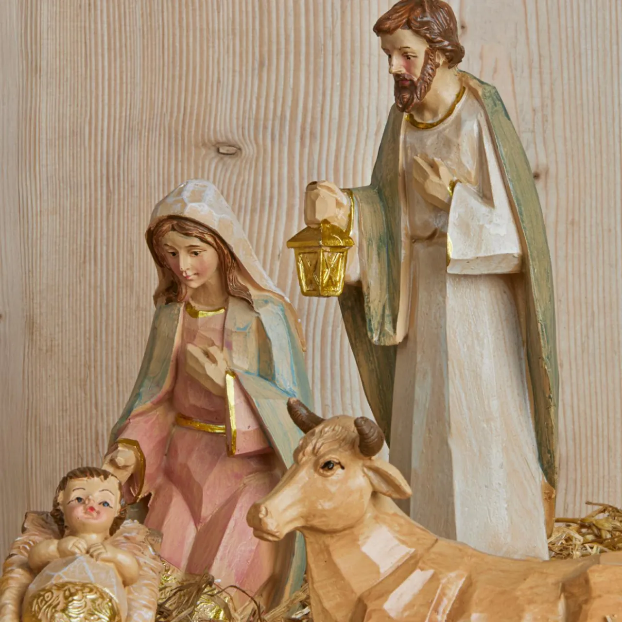 KAEMINGK Lot de 8 santons (Hauteur 20 cm) de Gioia Beige Best