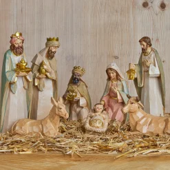 KAEMINGK Lot de 8 santons (Hauteur 9 cm) de Gioia Beige Online
