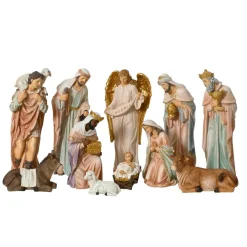 KAEMINGK Lot de 11 santons (Hauteur 30 cm) de Jeanne Multicolore Best