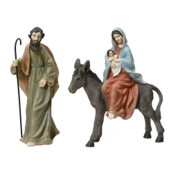 KAEMINGK Lot de 3 santons (H19 cm) Saint-Christophe Multicolore Hot