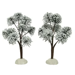 KAEMINGK Lot de 2 sapins Felia pour aménager un village Sale