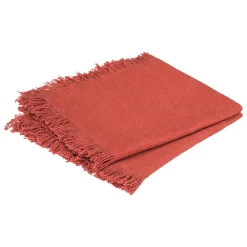 ATMOSPHERA Lot de 2 serviettes coton (40 x 40 cm) Maha Terracotta Clearance