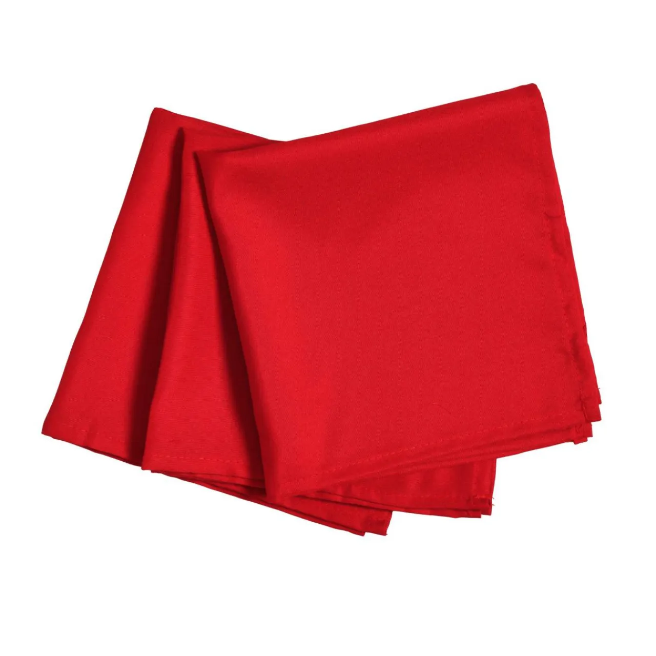 EMINZA Lot de 3 serviettes de table polyester (40 x 40 cm) Elise s Rouge Clearance