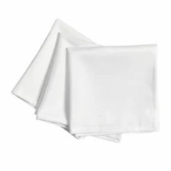 EMINZA Lot de 3 serviettes de table polyester (40 x 40 cm) Elise hes Blanc Best