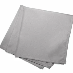 DOUCEUR D'INTERIEUR Lot de 3 serviettes (40 x 40 cm) Essentiel es Gris New