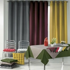 DOUCEUR D'INTERIEUR Lot de 3 serviettes (40 x 40 cm) Essentiel miel Jaune Best