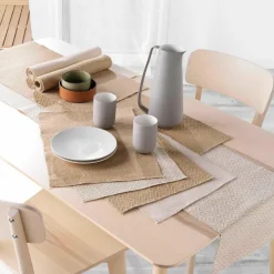 DOUCEUR D'INTERIEUR Lot de 2 sets de table jute (33 x 45 cm) Modalie Beige Clearance
