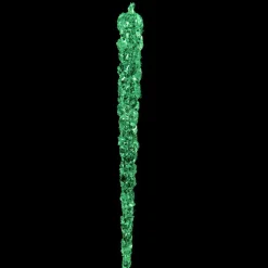KAEMINGK Lot de 4 stalactites de Noël à suspendre (H15 cm) Brillent dans le noir Gris Outlet