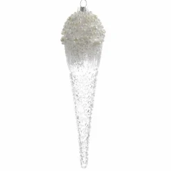 KAEMINGK Lot de 2 stalactites à suspendre (H24 cm) Cornet de glace Transparent Outlet