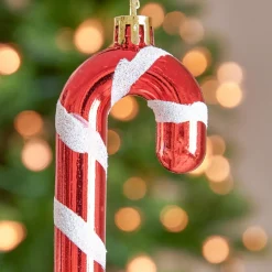 Feeric Lights & Christmas Lot de 6 sucres d'orge à suspendre (H14 cm) Candy Rouge Sale