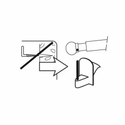 LUANCE Lot de 4 supports adhésifs Transparent Discount
