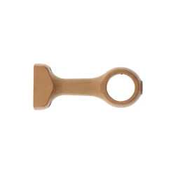 LUANCE Lot de 2 supports tringle fixe bois (L115 / D28 mm) Nils Vernis Beige Outlet