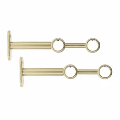 LUANCE Lot de 2 suppts tringles doubles (L150 / D20) Jim Or Hot