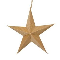 KAEMINGK Lot de 4 suspensions en papier (D15 cm) Astre de Papier Naturel Discount