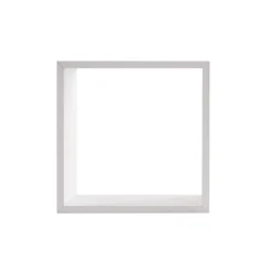 ATMOSPHERA Lot de 3 étagères bois (H15-20-25 cm) Cube Blanc Discount