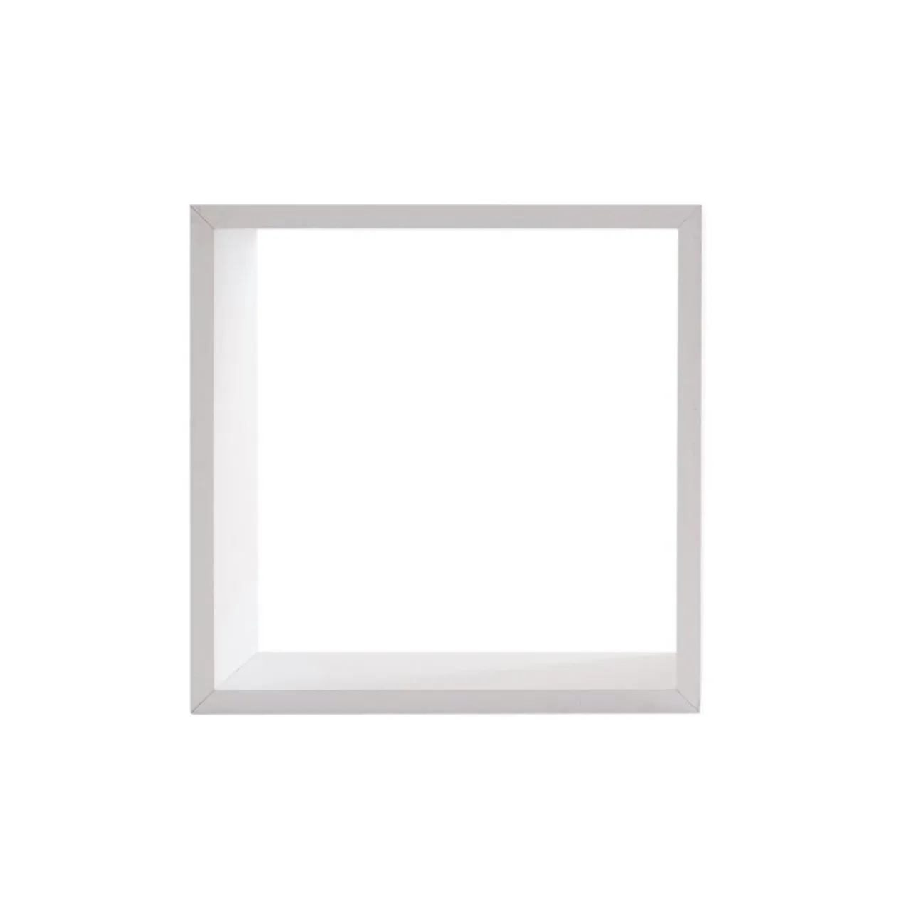 ATMOSPHERA Lot de 3 étagères bois (H15-20-25 cm) Cube Blanc Discount