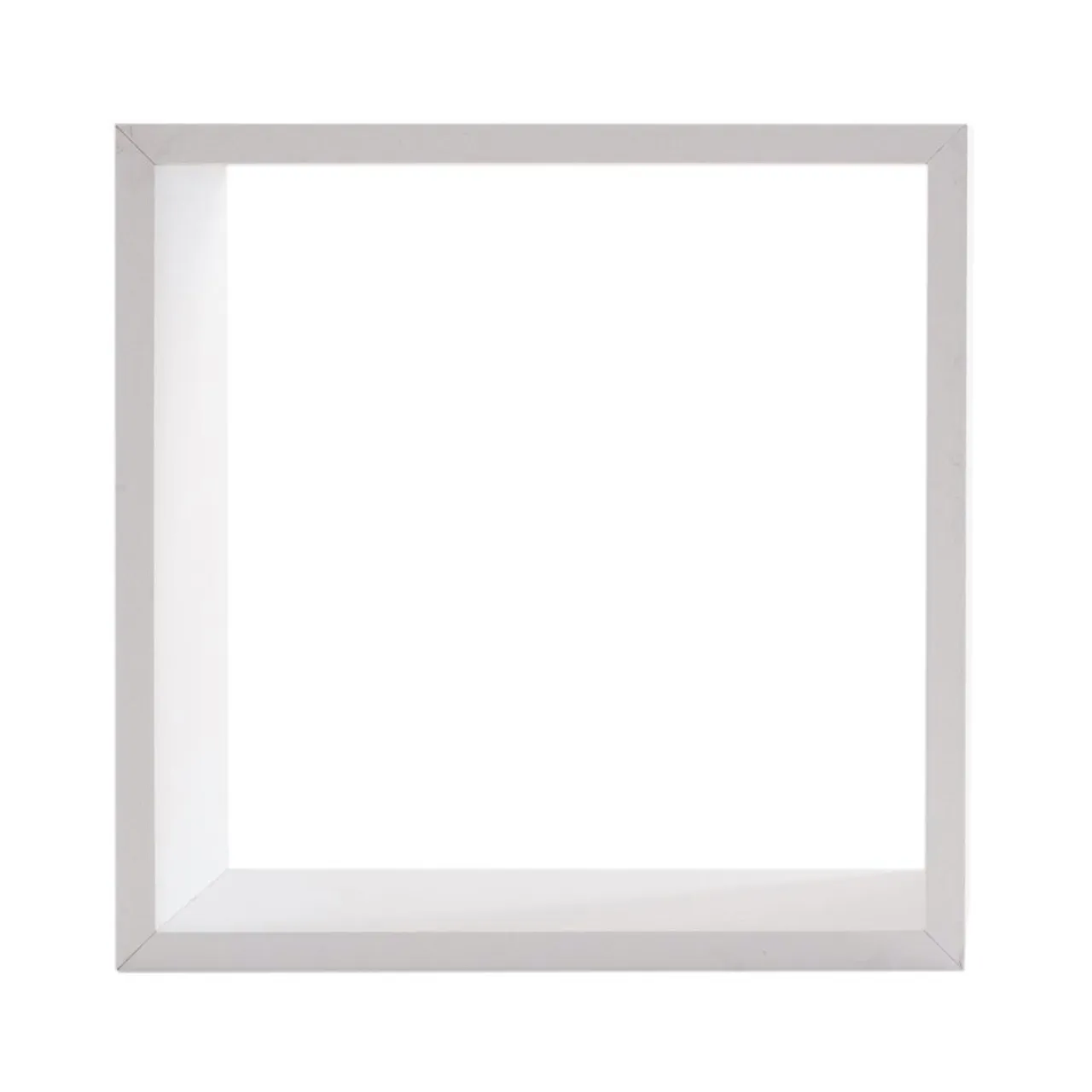 ATMOSPHERA Lot de 3 étagères bois (H15-20-25 cm) Cube Blanc Discount