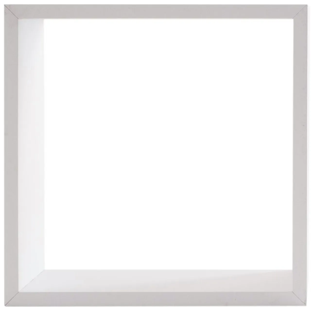 ATMOSPHERA Lot de 3 étagères bois (H15-20-25 cm) Cube Blanc Discount