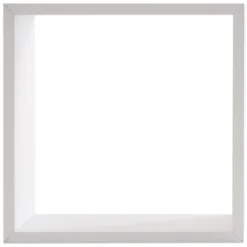 ATMOSPHERA Lot de 3 étagères bois (H24-27-30 cm) Cube Blanc Hot
