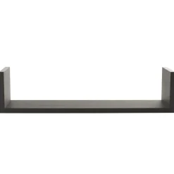 ATMOSPHERA Lot de 3 étagères murales en bois (L22-32-42 cm) Bord Noir Best