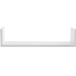 ATMOSPHERA Lot de 3 étagères murales en bois (L22-32-42 cm) Bord Blanc Best