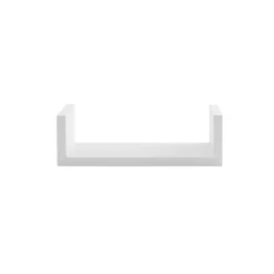ATMOSPHERA Lot de 3 étagères murales en bois (L22-32-42 cm) Bord Blanc Best