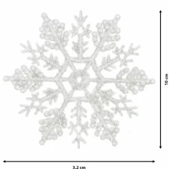 KAEMINGK Lot de 12 étoiles de Noël à suspendre (H10 cm) Morzine Blanc Online