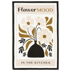 Atmosphera, cru017dateur d'intu017drieur Lot de 3 torchons coton (45 x 70 cm) Twist Noir Best