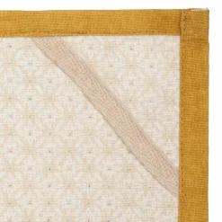ATMOSPHERA Lot de 3 torchons Geom Jaune ocre Clearance