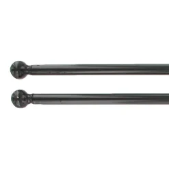 LUANCE Lot de 2 tringles voilage extensibles rondes (L60 à 80 cm) Rona es Noir Online
