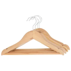 Atmosphera cru017dateur d'intu017drieur for kids Lots de 4 cintres enfant bois (H19 cm) Natural Marron Best