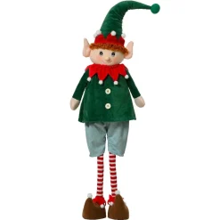 KAEMINGK Lutin de Noël debout (H95 cm) Elfe Malo Vert Multicolore Outlet