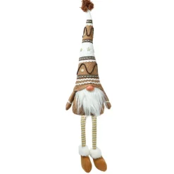 KAEMINGK Lutin de Noël fait main (H65 cm) Petit indien longues jambes Beige Outlet