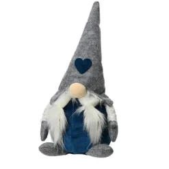 KAEMINGK Lutin de Noël (H30 cm) Huguette chapeau pointu Gris New